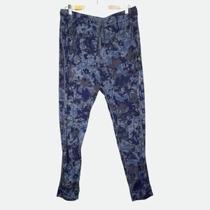 Saxx Mens Snooze Lounge Pants Size Large Loungewear Pajamas Camo Blue Gray Modal